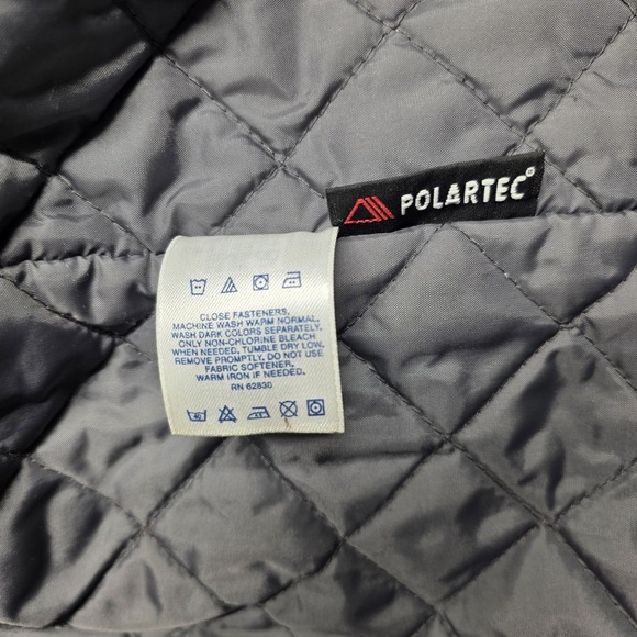 VTG Lands' End Polartec Fleece Lined Insulated Winter Parka‎ Men's XXL Tall Blue - Picture 7 of 16